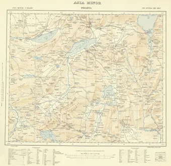 "Isbarta" paftası — Asia Minor 1:250.000, Isparta ve çevresi