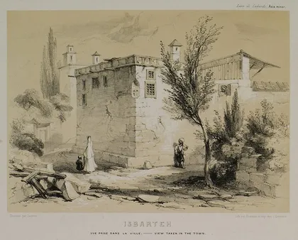 Isbarteh — şehir içinden bir görünüm, Isparta merkez