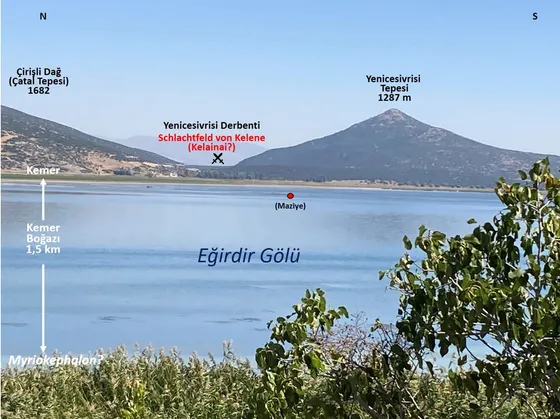Eğirdir Gölü'nden Kemer Boğazı yönüne bakış, Eğirdir Gölü, Kemer Boğazı